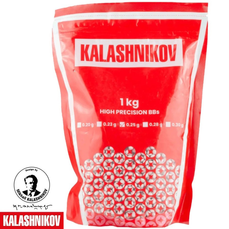 Airsoft BBs 0.25g Kalashnikov High Precision (4000 Pack)