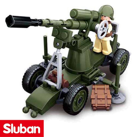 jeu de construction canon anti-aérien WWII Sluban