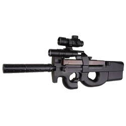 Réplique airsoft Well D90-H avec red dot et lampe