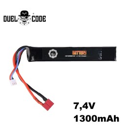batterie lipo airsoft 1300mah 7.4v connecteur t-dean