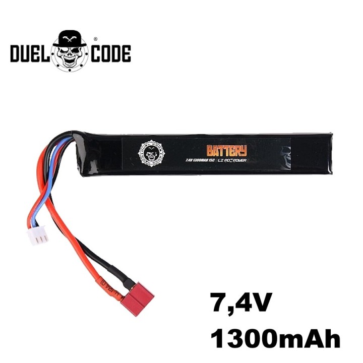 1300mAh 7.4V T-Dean AEG LiPo airsoft battery