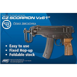 Replica airsoft spring CZ Scorpion Vz61 - compact spring powered pistol
