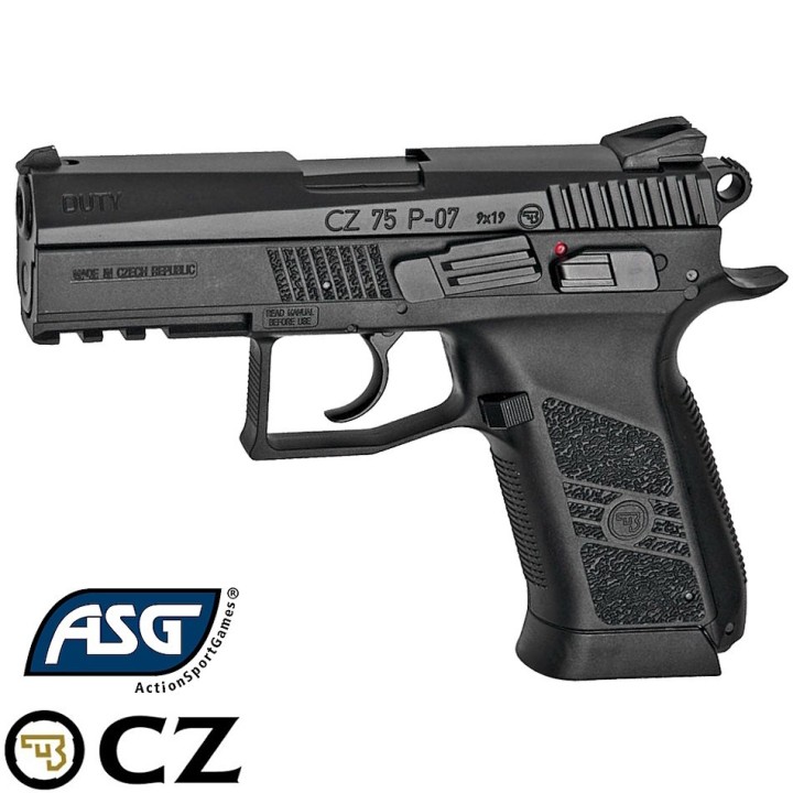 Replica airsoft CO2 CZ 75 NBB - ASG tactical rail