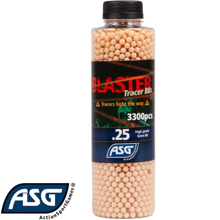 billes traçantes airsoft 0,25g rouges asg pour traceur