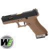 R17 (G001WET-8) Gen4 T8, Black slide, Gold barrel, GBB, TAN