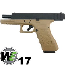 WE R17 Gen 3 Pistol airsoft gas GBB tan