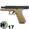 WE R17 Gen 3 Pistol airsoft gas GBB tan