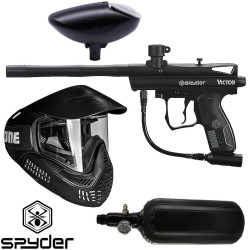 Spyder Victor II compressed air paintball marker kit