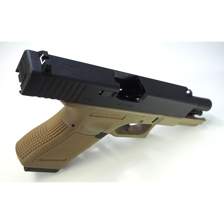 Airsoft Pistol GBB WE R19 Gen3 tan - Replica G19 gas blowback