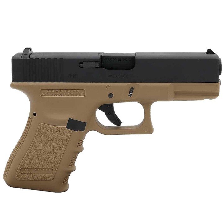Airsoft Pistol GBB WE R19 Gen3 tan - Replica G19 gas blowback