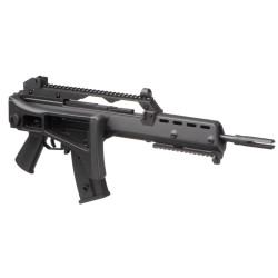 détail réplique airsoft g36 jg avec crosse repliée