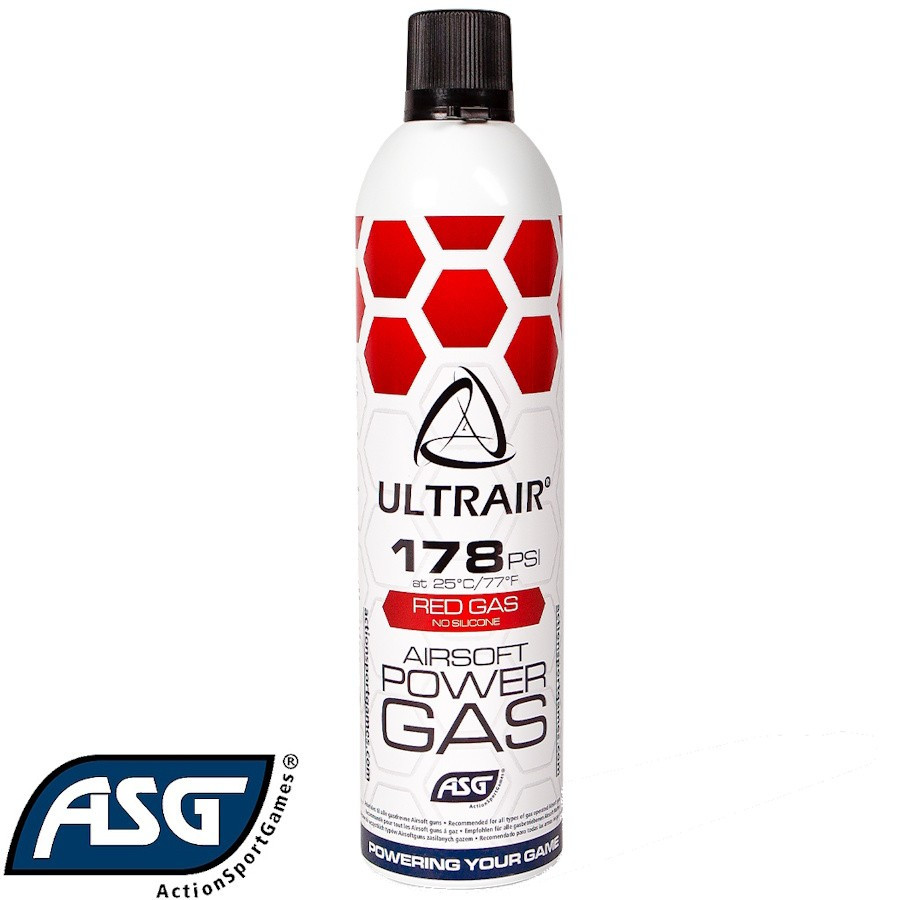 bouteille gaz airsoft ASG Ultrair 570 ml red gas haute pression