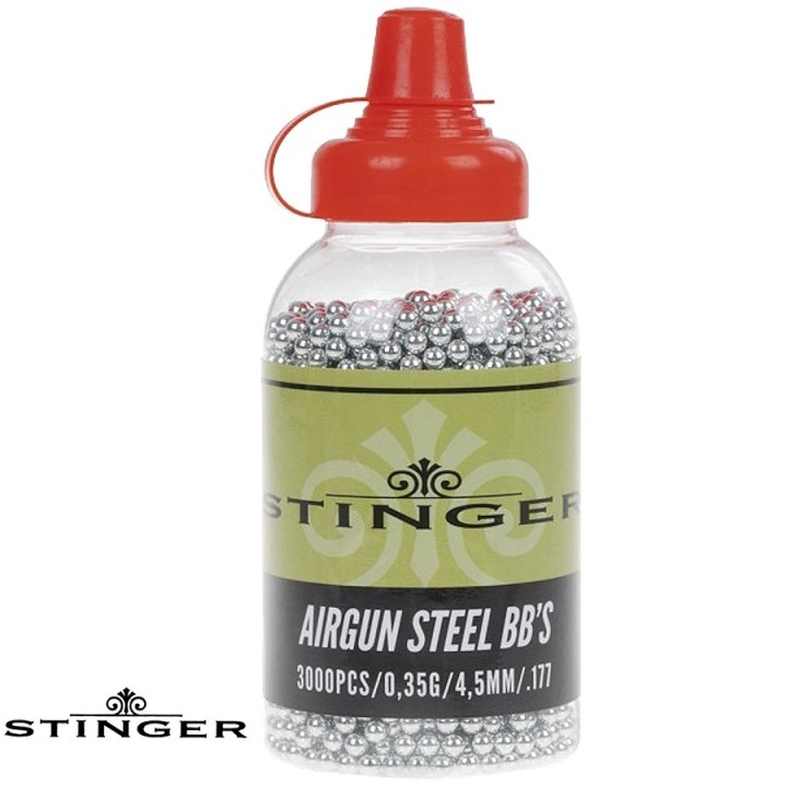 Steel BBs - Bottle of 1,500 4.5mm BBs for airsoft guns
