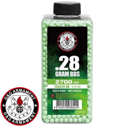 Billes airsoft 6mm G&G 0.28g – billes pour traceur nocturne