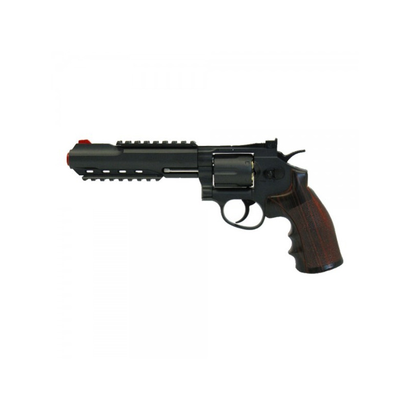 WIN GUN CO2 REVOLVER 6" BLACK (C 702)