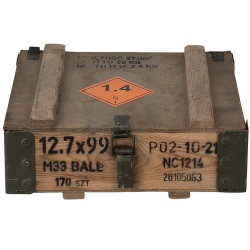 Wooden military crate 40x36x15cm - Surplus army storage bushcraft