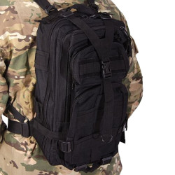 sac à dos tactique airsoft noir 25l delta tactics