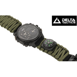 montre de survie analogique digitale avec boussole