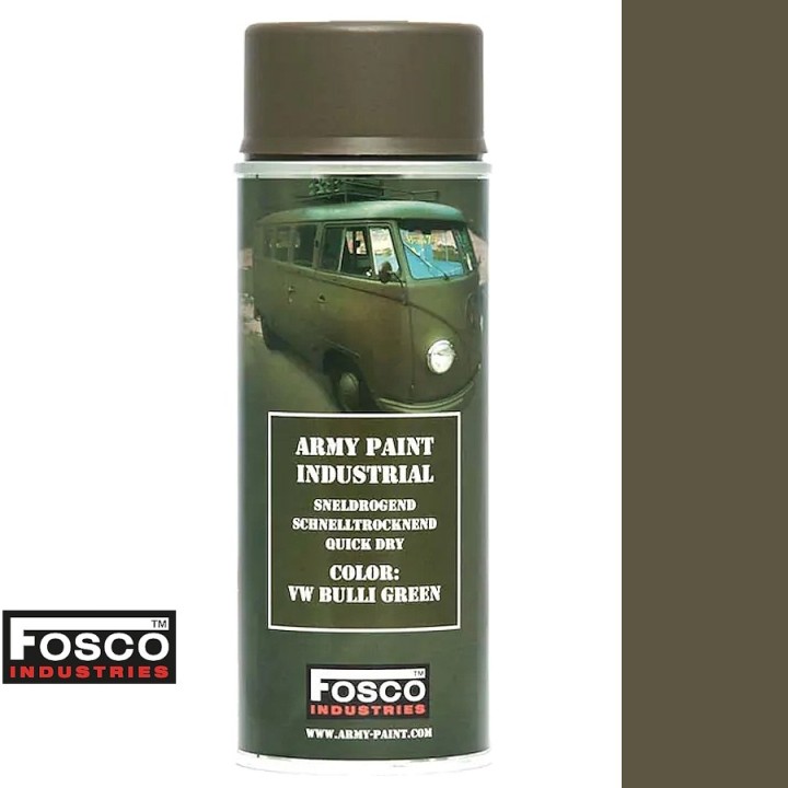 Military paint spray can 400mL VW Bulli Green - resistant aerosol paint