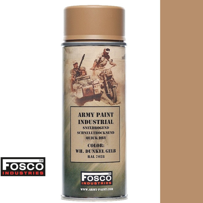 Military Spray Paint RAL 7028 Dunkel Gelb - Fosco Industries Airsoft