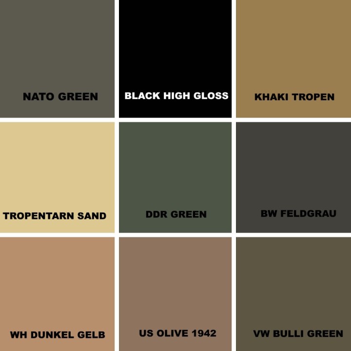 Fosco military spray paint mat - 400ml sandgelb mat