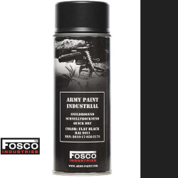 Fosco matt military spray paint - FLAT BLACK RAL...