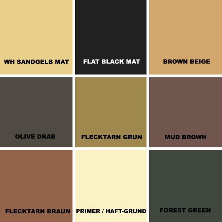 Fosco matte military spray paint - 400ml OLIVE DRAB