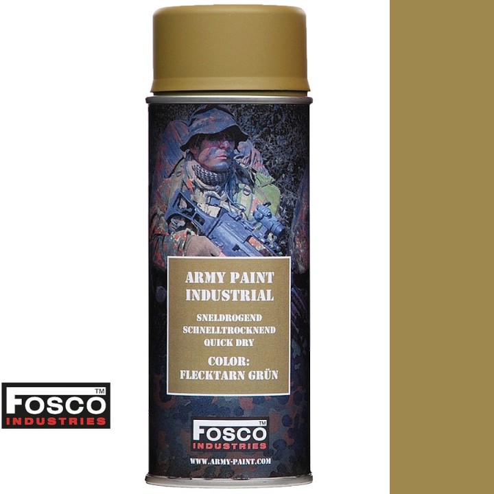 Fosco military spray paint matte - 400ml brown FLECKTARN GRUN
