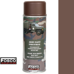 Fosco matte military spray paint - MUD BROWN (RAL 8027)
