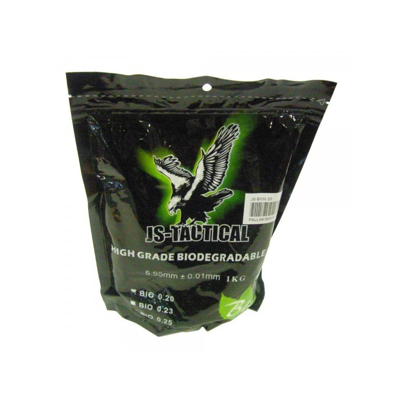 AIRSOFT 6mm BIO BALL PELLETS WHITE 0.20g 1