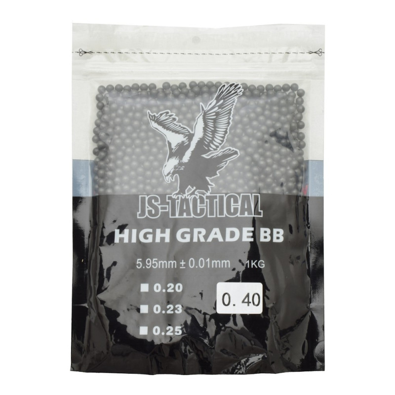 AIRSOFT BB PELLETS BLACK 0.40g - 1Kg BAG