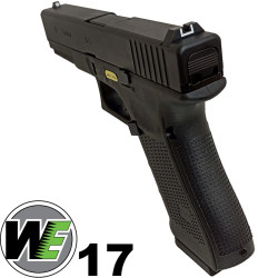 Airsoft Pistol Gas WE R17 Gen4 GBB Blowback Replica G17 Black
