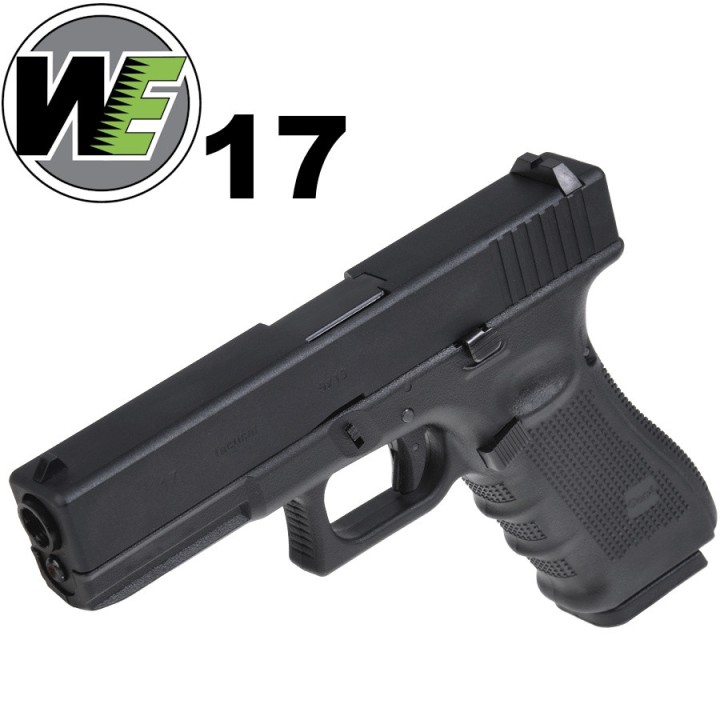 WE-G001B-BK réplique G17 pistolet airsoft gaz blowback noir