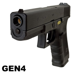 R17 (G001B-B) Gen4, metal slide, GBB, black - DE flag