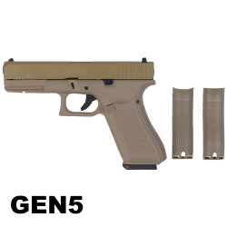 Réplique airsoft tan avec rail tactique 20mm de type G17