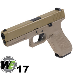 Pistolet airsoft tan blowback capacité 24 billes