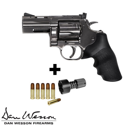 revolver airsoft co2 dan wesson 715 steel grey complet