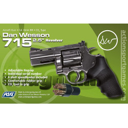 revolver airsoft 6 mm co2 1.6 joule dan wesson haut de gamme