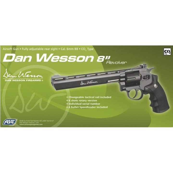 Dan Wesson 8" Noir pistolet CO2 Low Power Dan Wesson Firearms