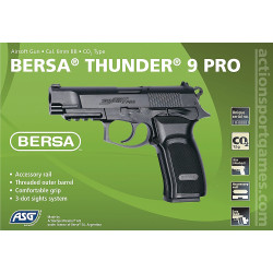 Bersa Thunder 9 Pro CO2 Airsoft - Semi-automatic Pistol 1.8 joules black