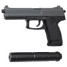 Airsoft Pistol MK23 Socom ASG - Spring powered replica with silencer