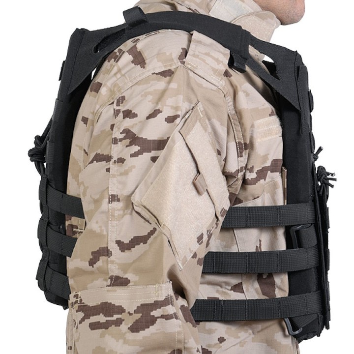 Delta Tactics V18 lightweight black airsoft tactical vest