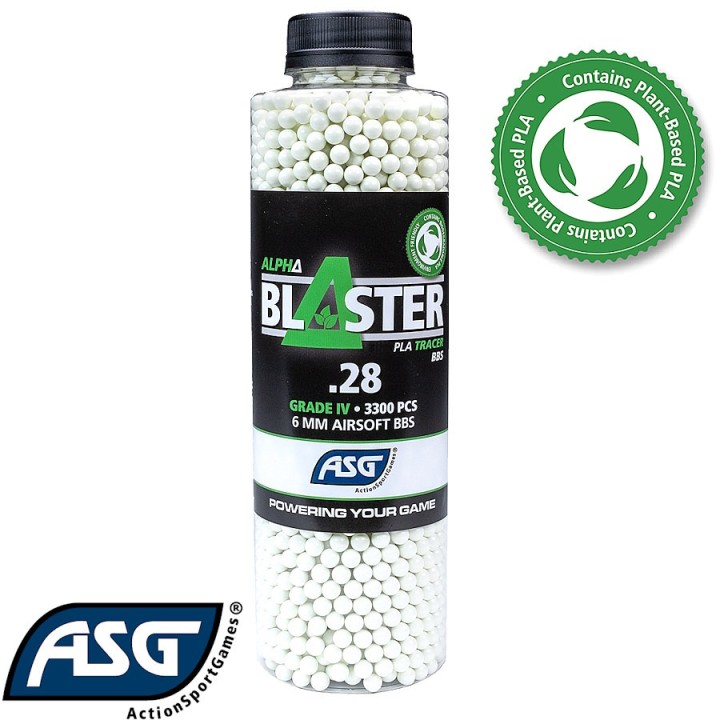 Airsoft Bio BBs 6mm green tracer effect - ASG