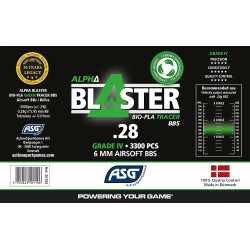 billes nocturnes airsoft traçantes 6mm PLA bio vert