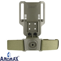 plaque de cuisse Amomax OD vert pour holster airsoft compatible Cytac