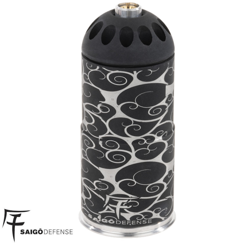 grenade airsoft gaz saigo gyorai 40mm aluminium 120 billes