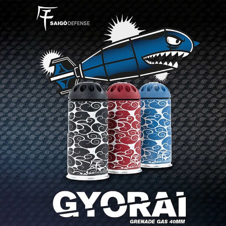 GRANADE GYORAI GAS 40MM NOIR 120BB