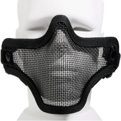masque airsoft strike v1 noir demi-masque grillagé