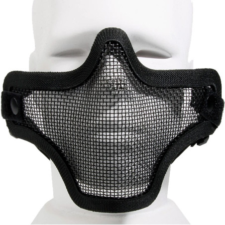 masque airsoft strike v1 noir demi-masque grillagé