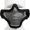 masque airsoft strike v1 noir demi-masque grillagé